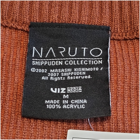 NEW Naruto Shippuden Men's Ichiraku Ramen Shop Ugly Christmas Sweater Cardigan M - Picture 10 of 16